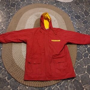 NFL Game Day Washington Red Long Coated Men's Coat VINTAGE RARE